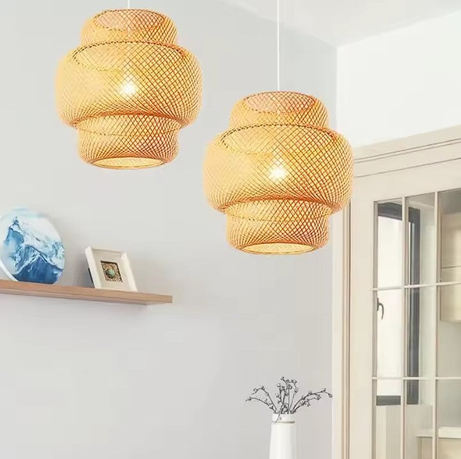 Pendente Bambu Dupla Camada