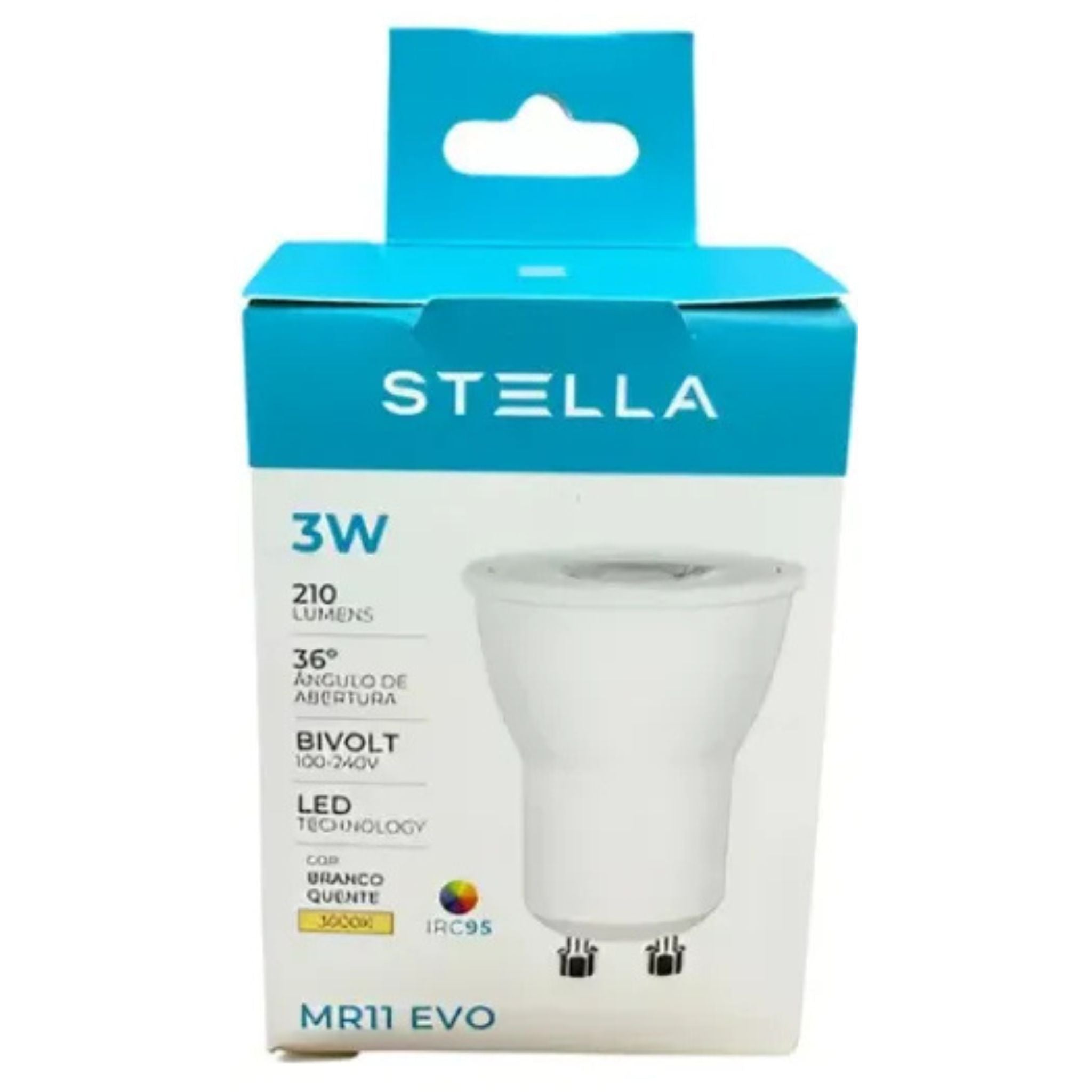 Lâmpada LED MR11 EVO GU10 3W – Stella