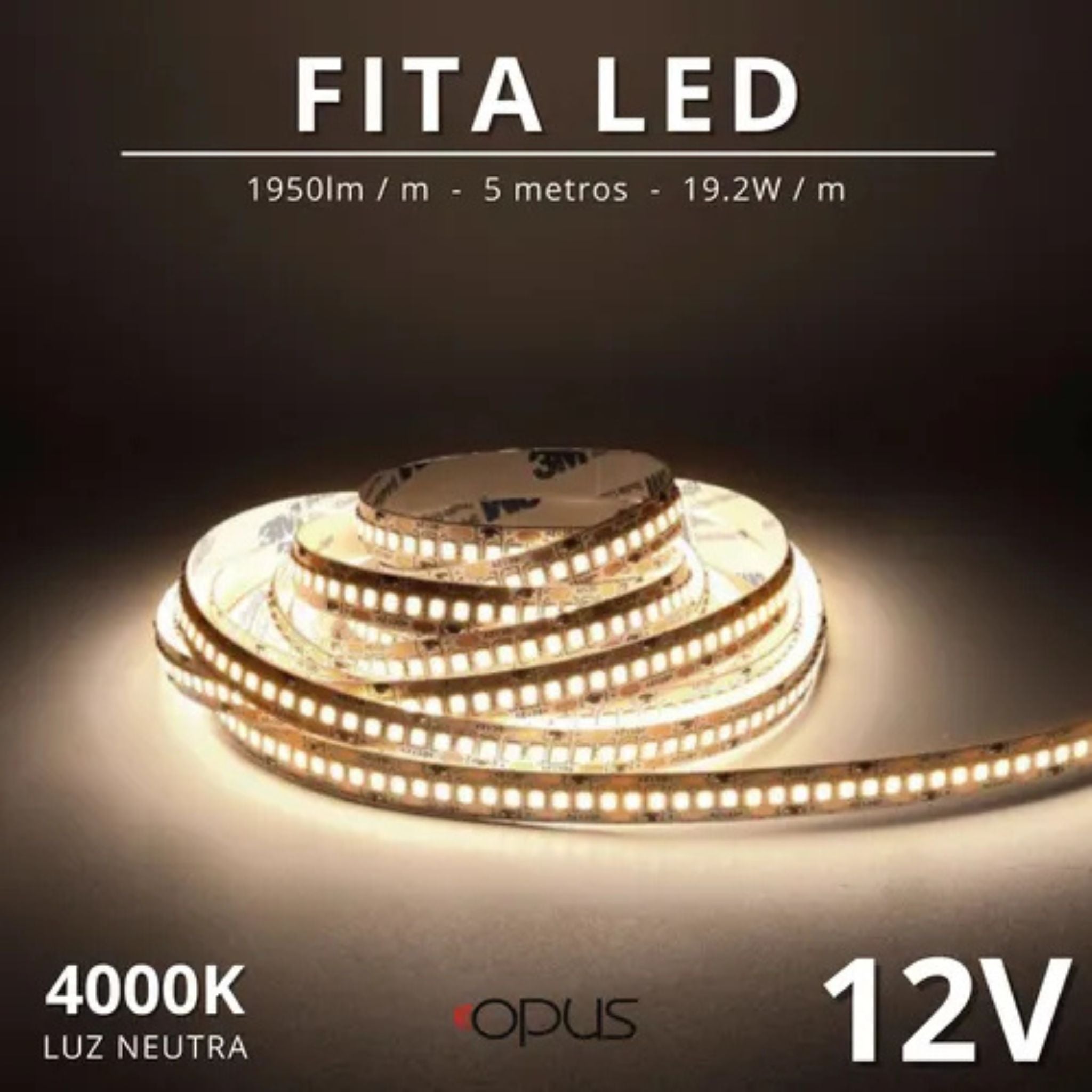 Fita LED 12V 16W 180 LEDs/m – OPUS