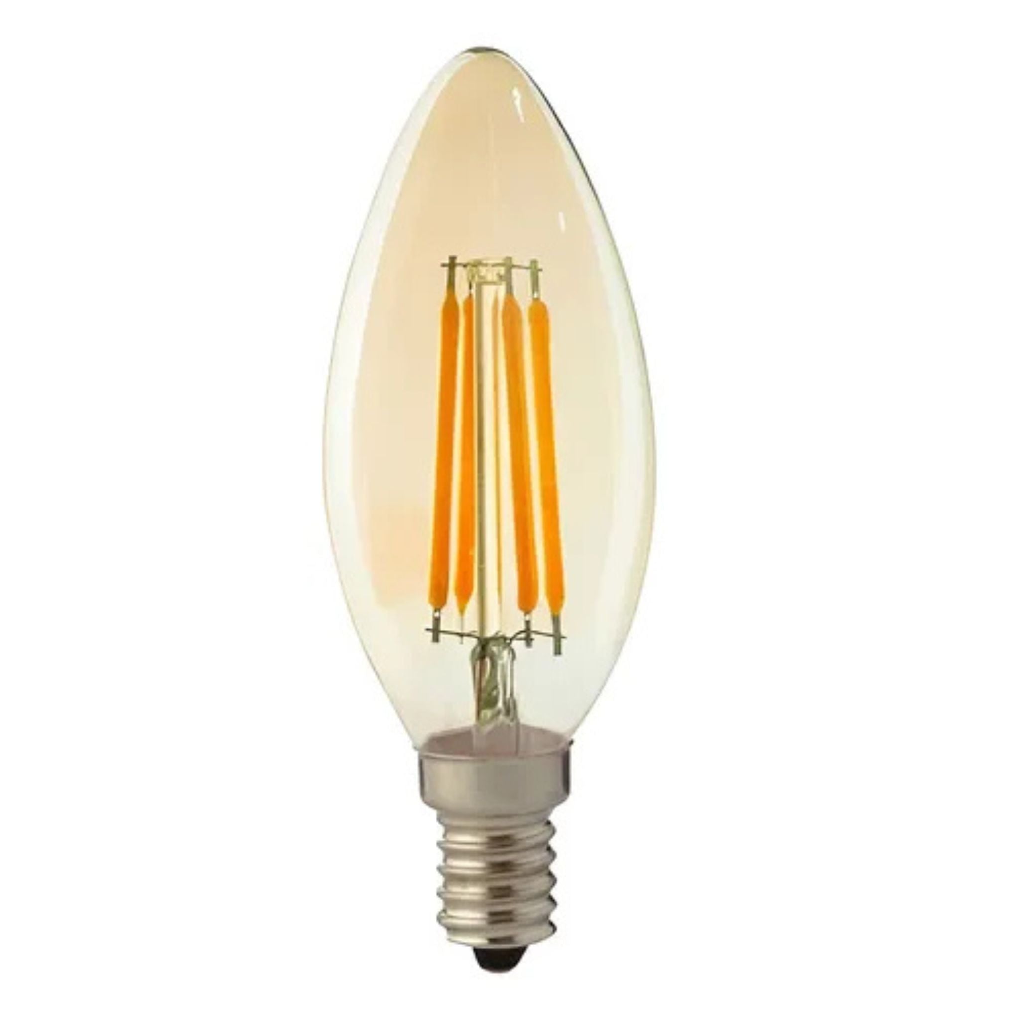 Lâmpada LED Vela Filamento Âmbar Vintage 2W (Eq. 20W) – Opus