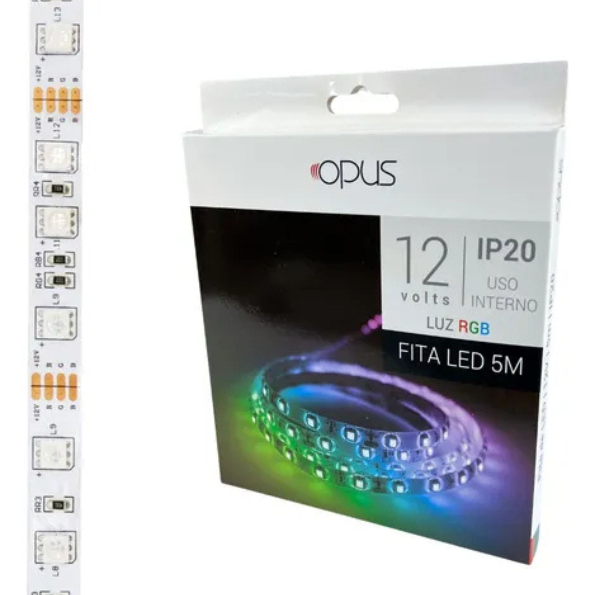 FITA LED RGB 12V 5m 10W IP20 - Opus