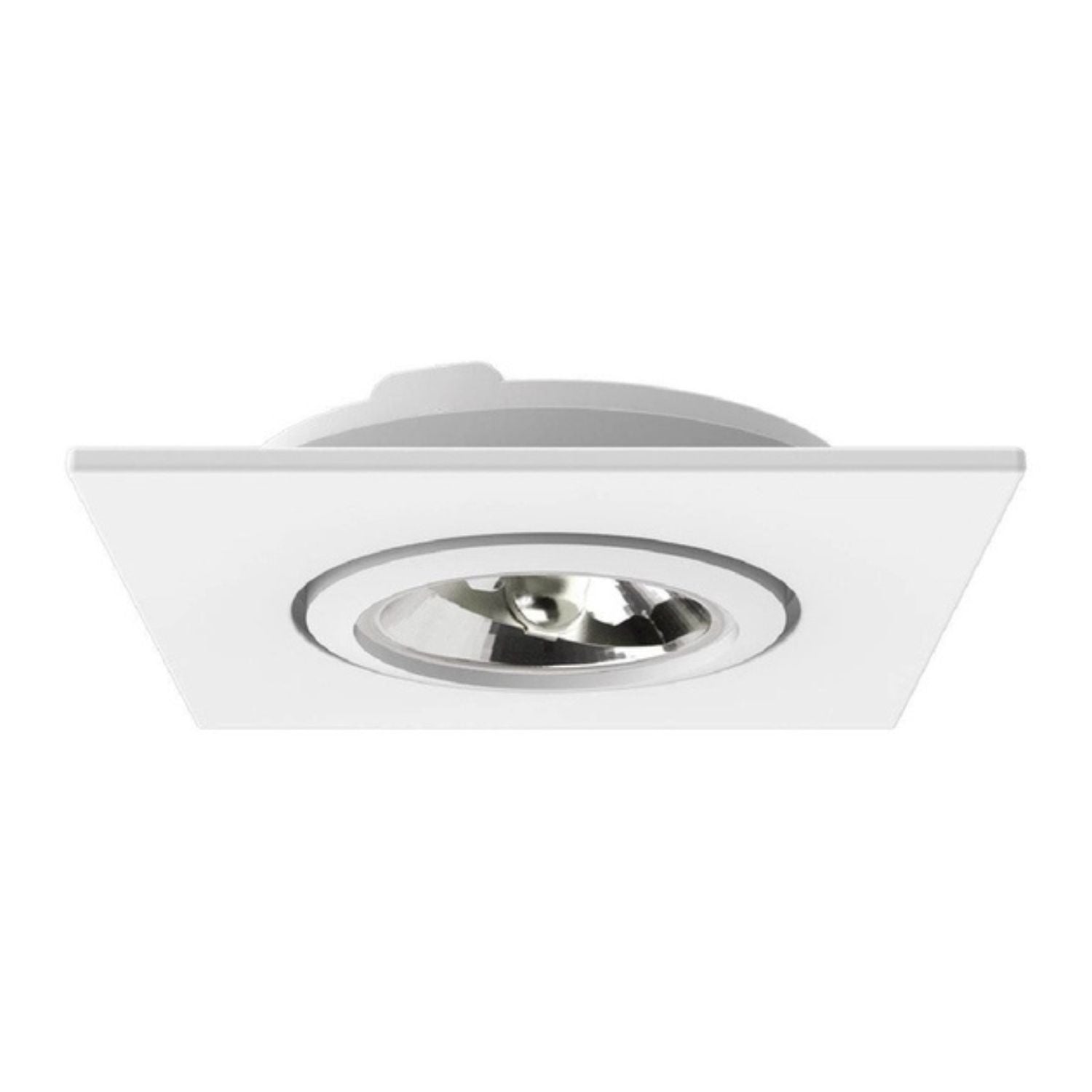 Spot Embutir Orientável Quadrado Face Plana AR70 - Interlight 0090