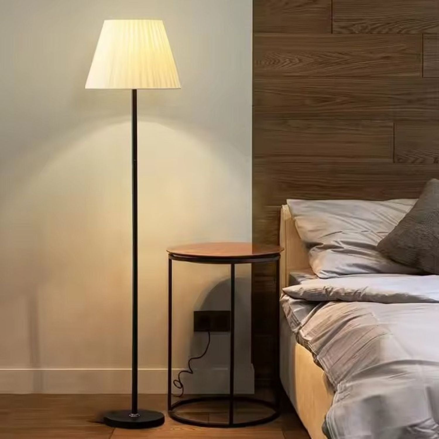 Luminária de Chão Plissado