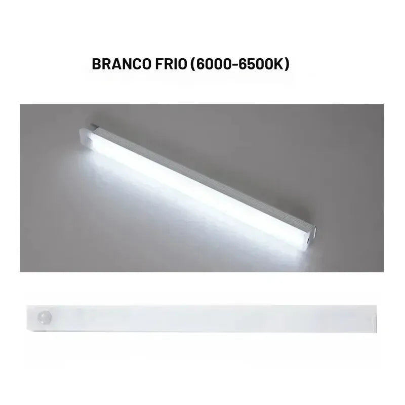 Luminária LED Recarregável com Sensor de Movimento Luz ambiente