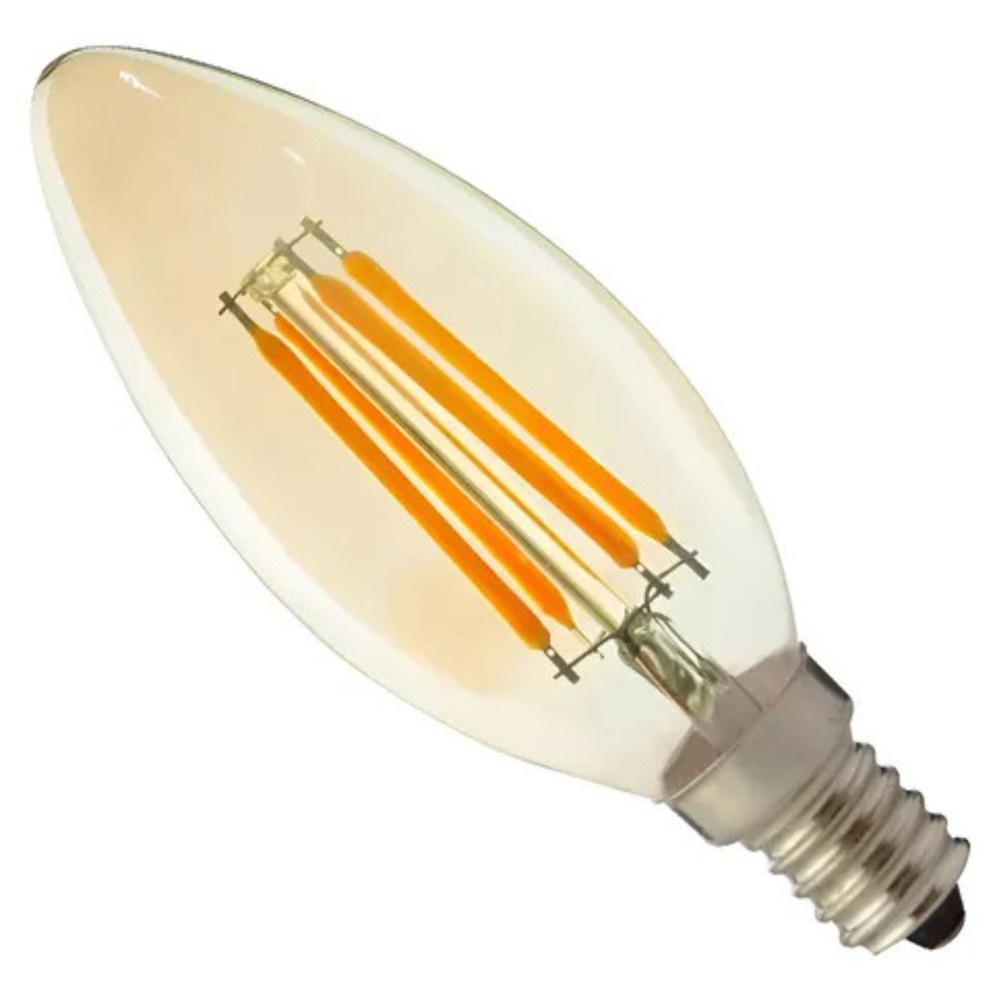 Lâmpada LED Vela Filamento Âmbar Vintage 2W (Eq. 20W) – Opus