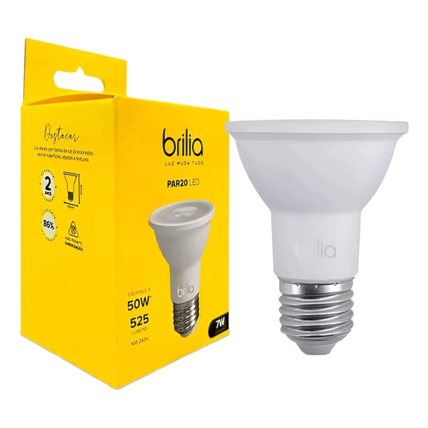 Lâmpada LED PAR20 E27 7W - Brilia