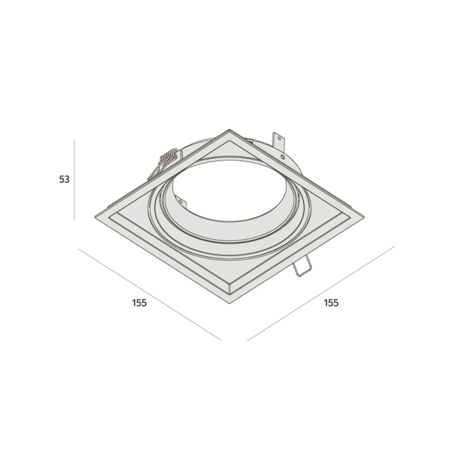 Spot Embutir Recuado Orientável AR 111 - Interlight 4730