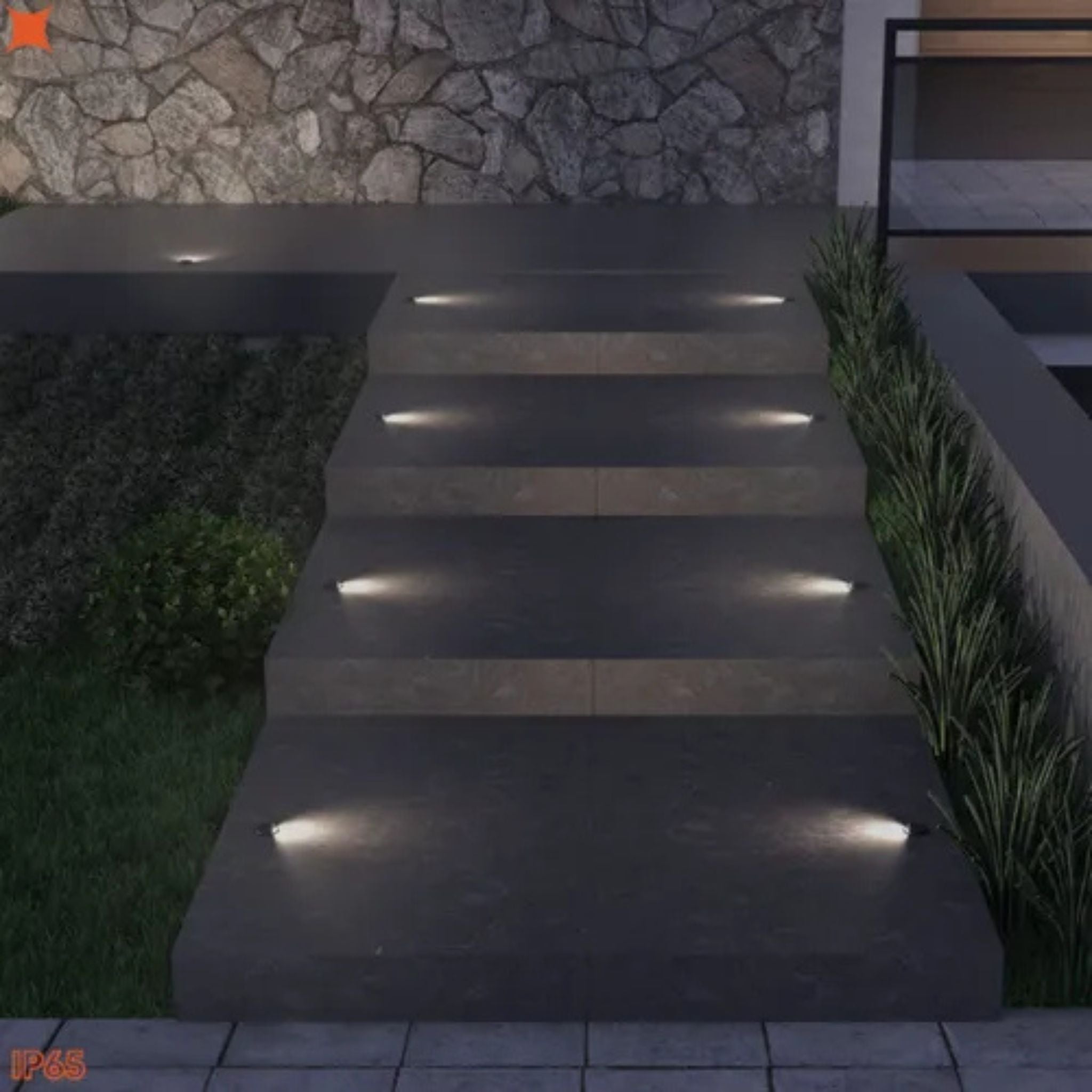 Spot Embutido Solo Preto 1 Facho Led 1w 3000k Balizador