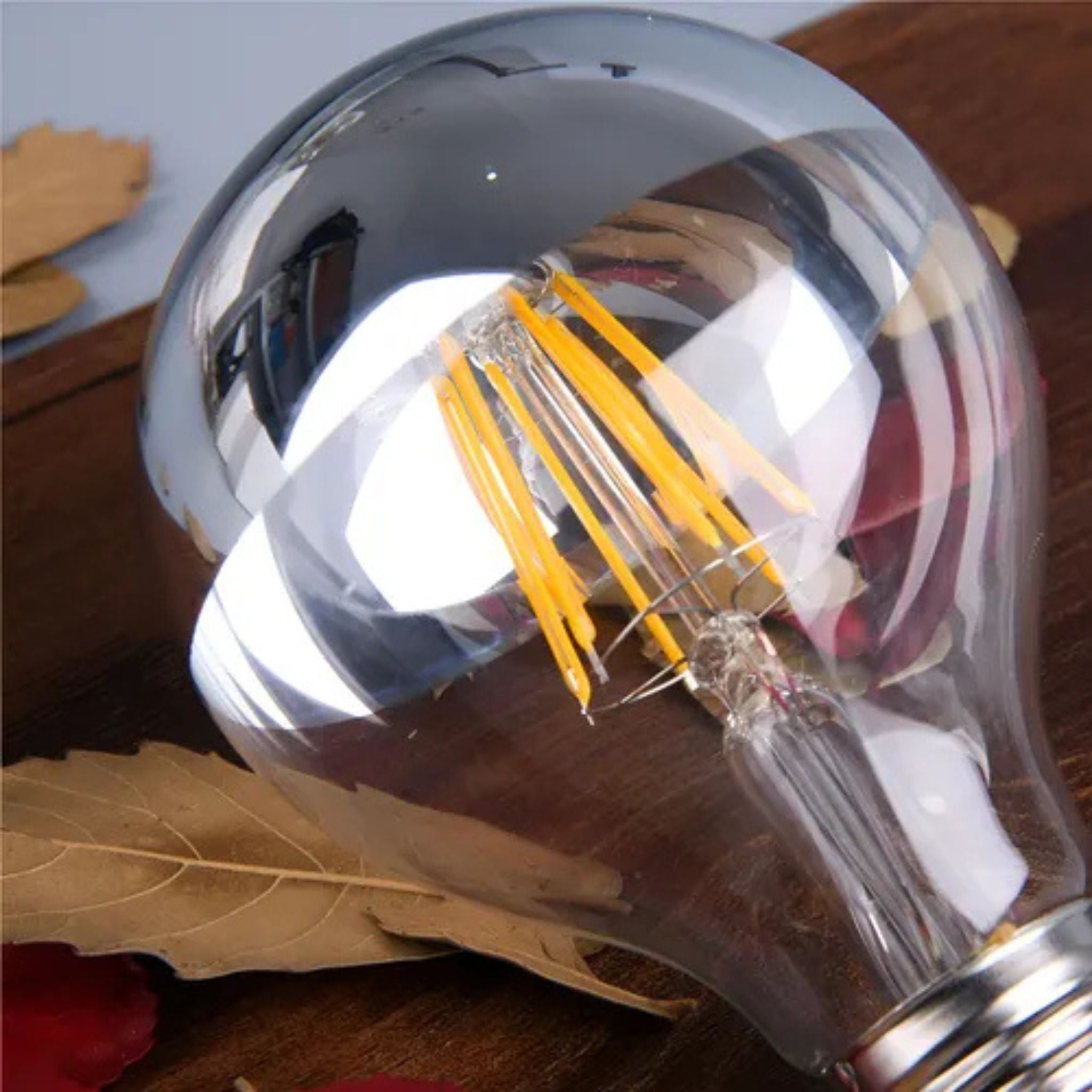 Lâmpada LED Bulbo Filamento Espelhada 4W (Eq. 25W) – SaveEnergy