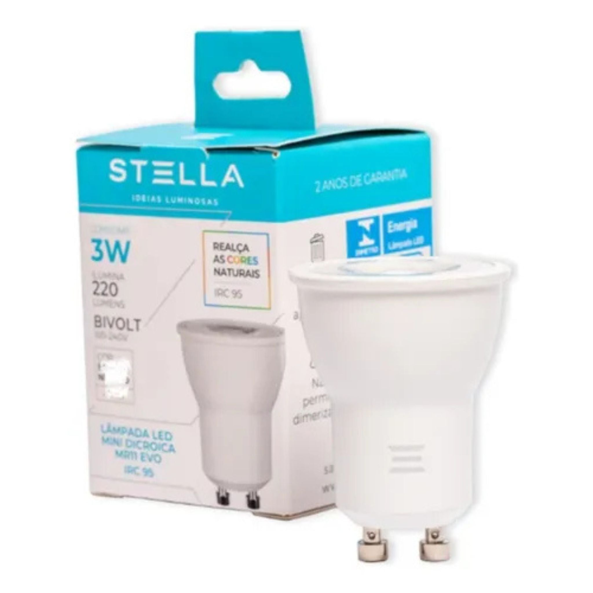 Lâmpada LED MR11 ECO GU10 3W – Stella