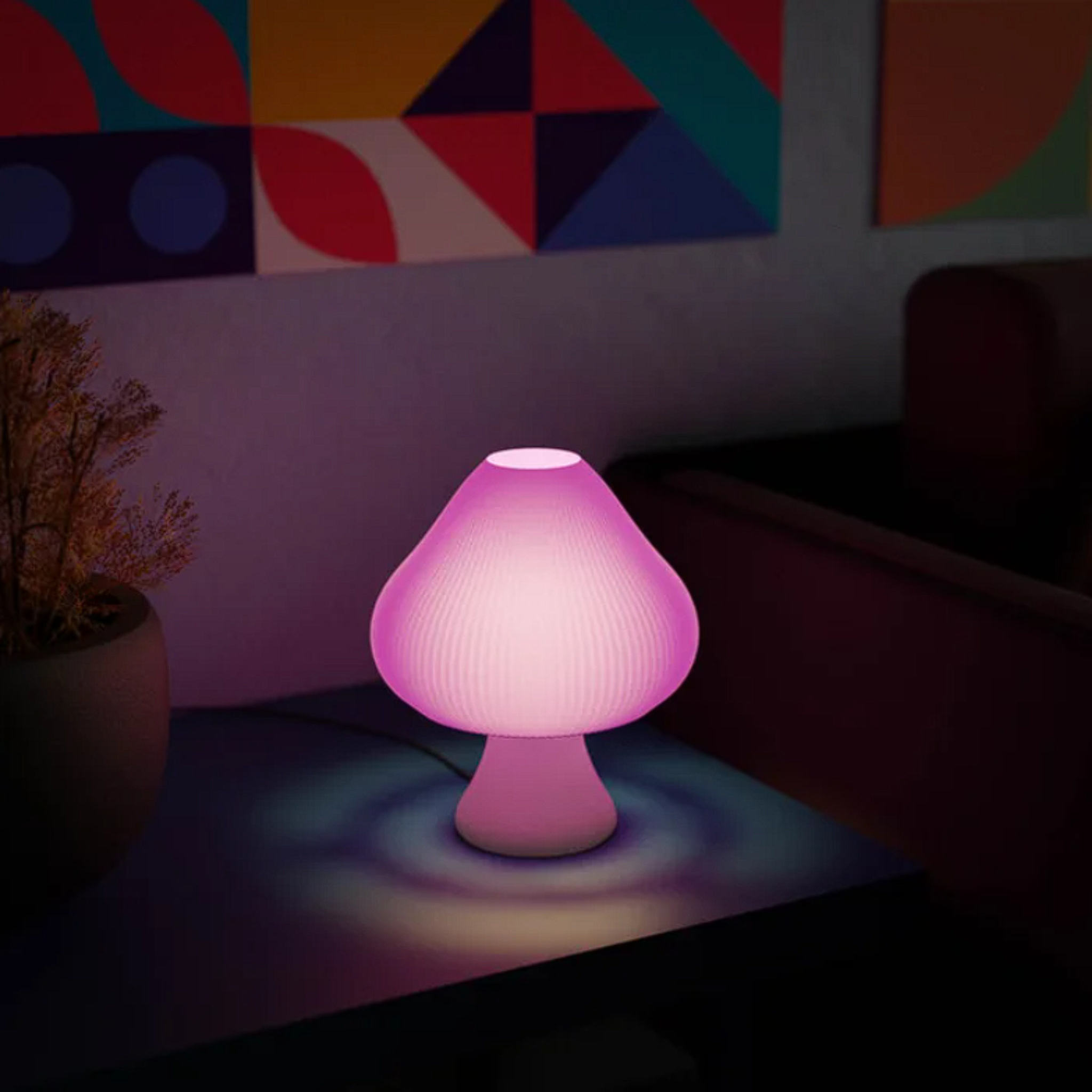 ABAJUR DE MESA LUNA COM LAMPADA LED BIVOLT E27 LUMINÁRIA MODERNA