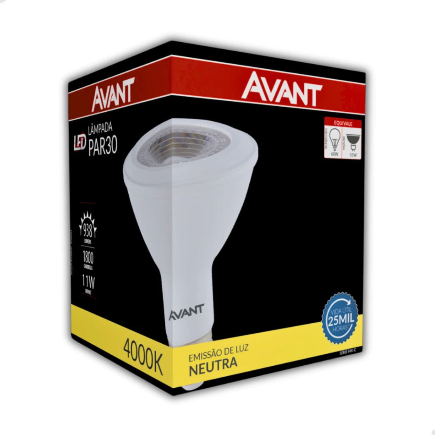 Lâmpada LED PAR 30 11W - Avant