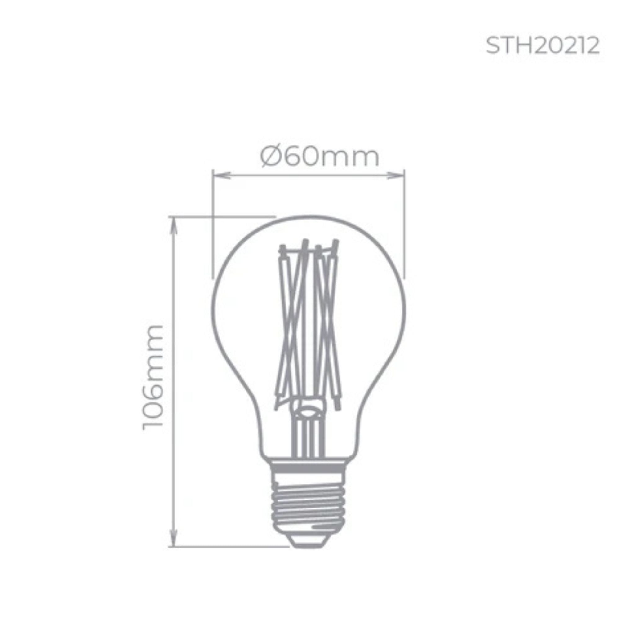 Lâmpada LED Bulbo Filamento 7W (Eq. 60W) – Stella