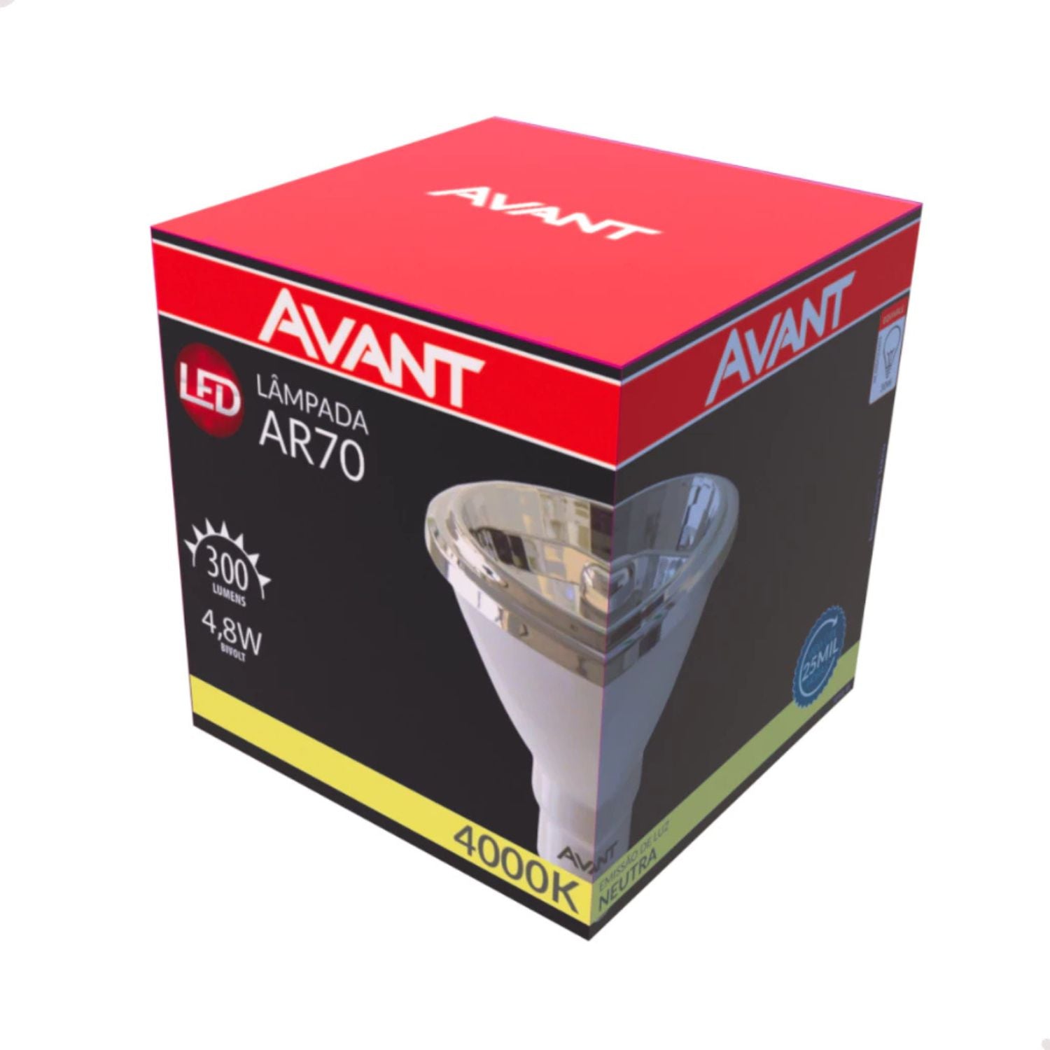 Lâmpada AR70 LED GU10 4,8W - Avant