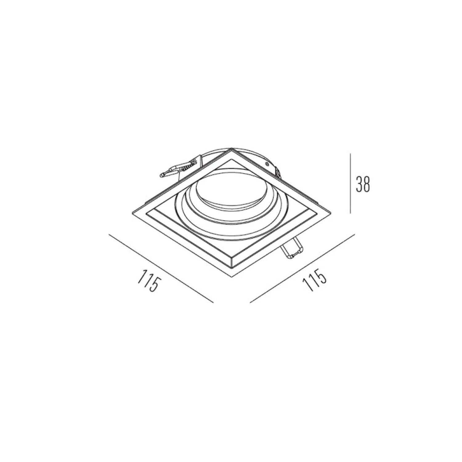 Spot Embutir Recuado Orientável Par 20 - Interlight 4706