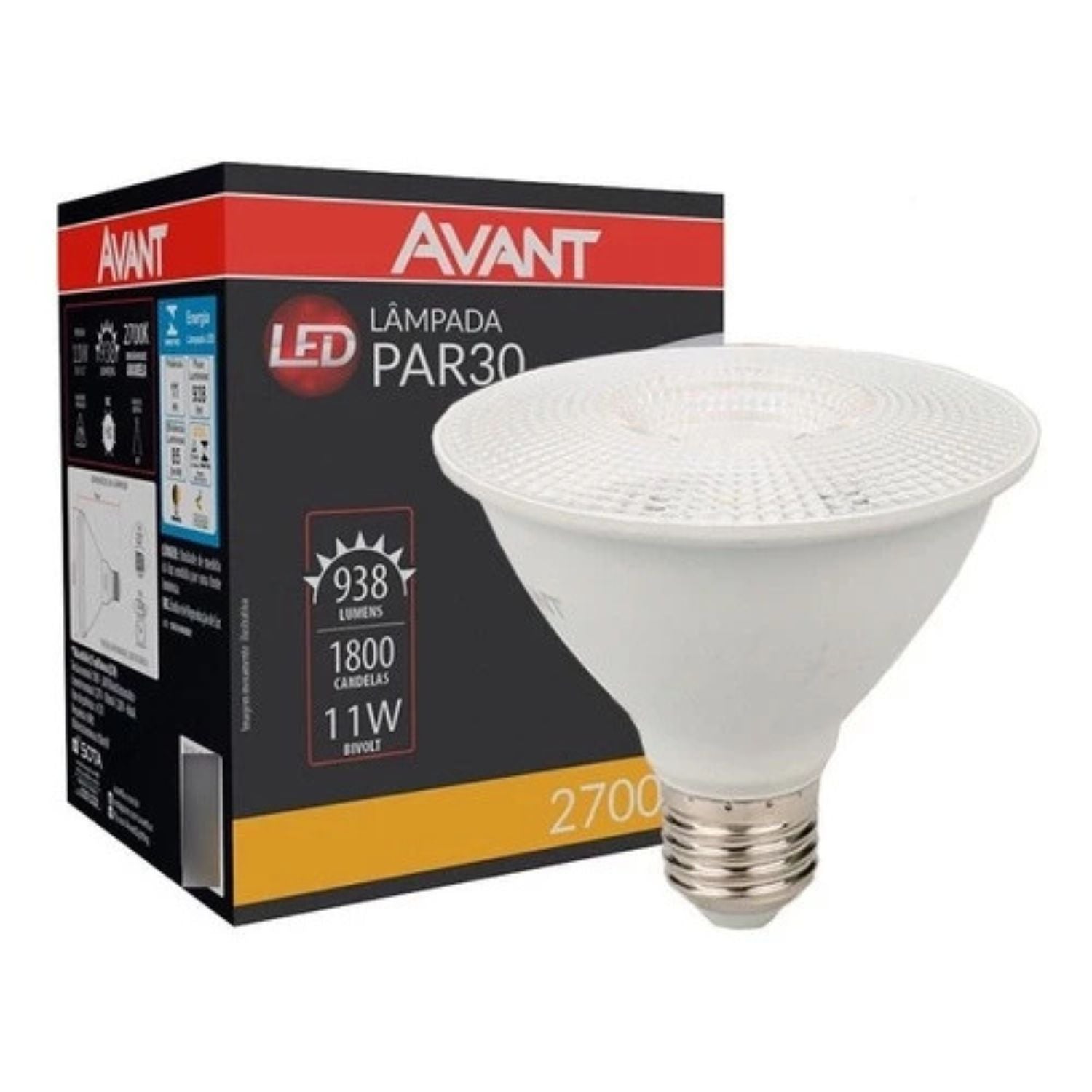 Lâmpada LED PAR 30 11W - Avant