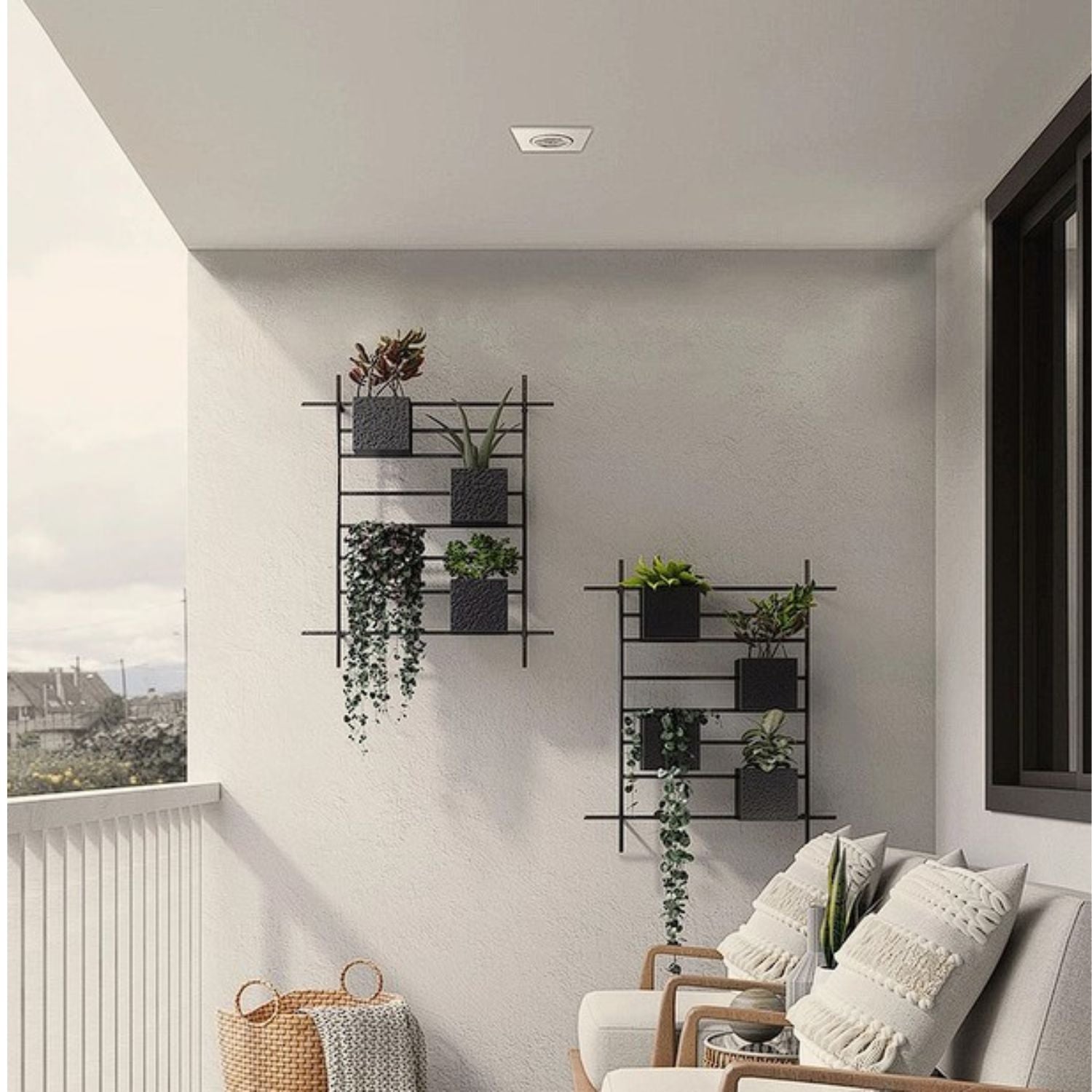 Spot Embutir Orientável Quadrado Face Plana AR70 - Interlight 0090