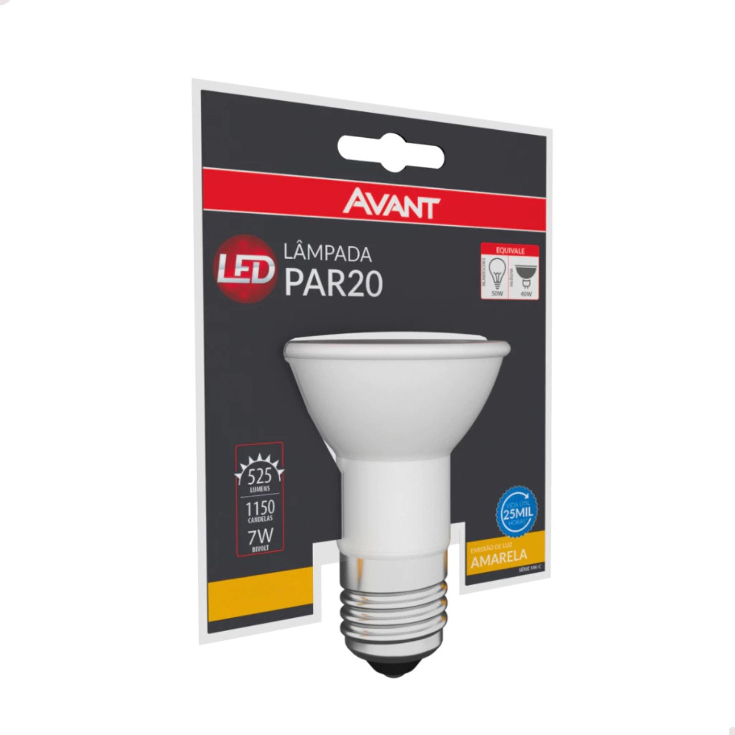 Lâmpada LED PAR20 7W - Avant