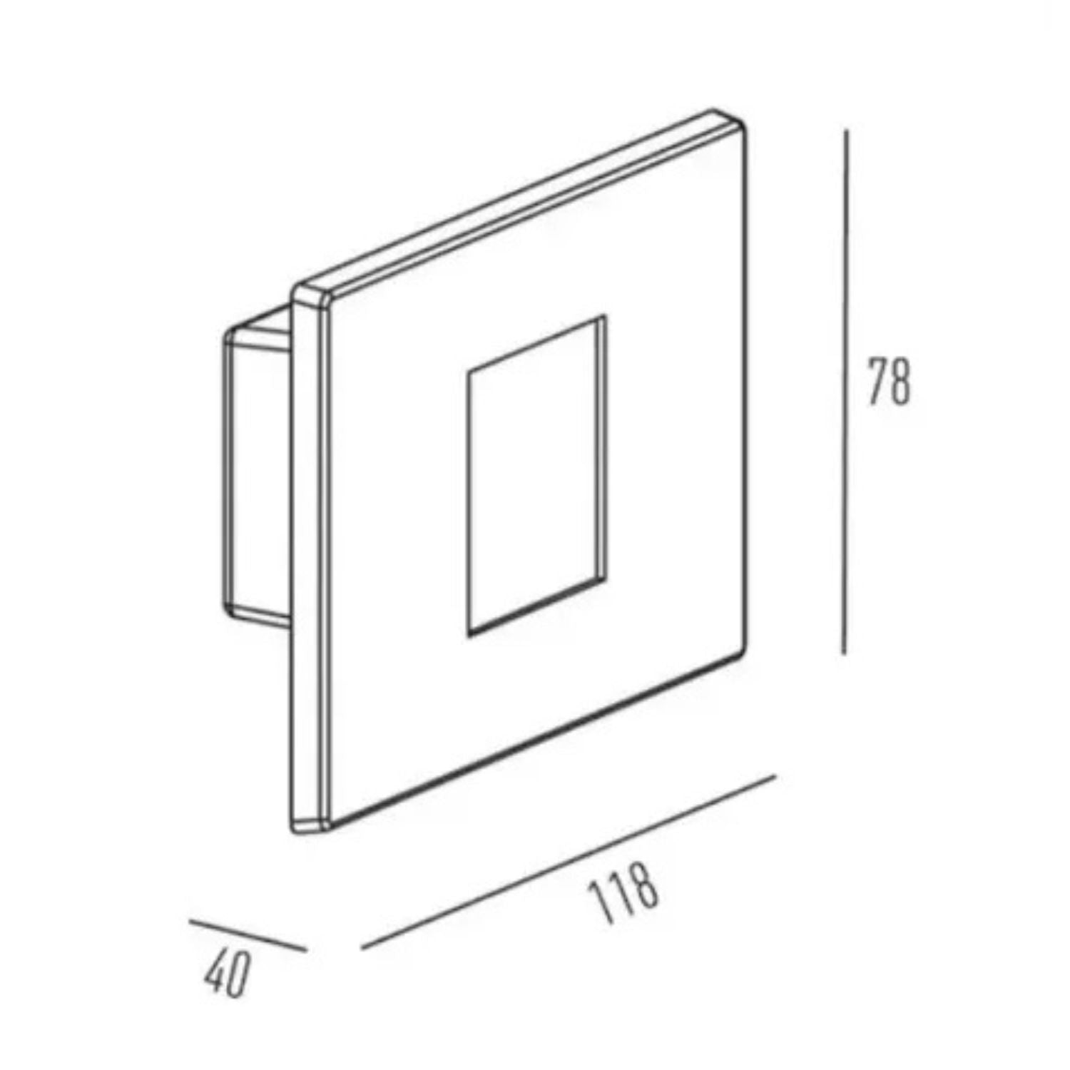 Balizador De Parede LED - Interlight