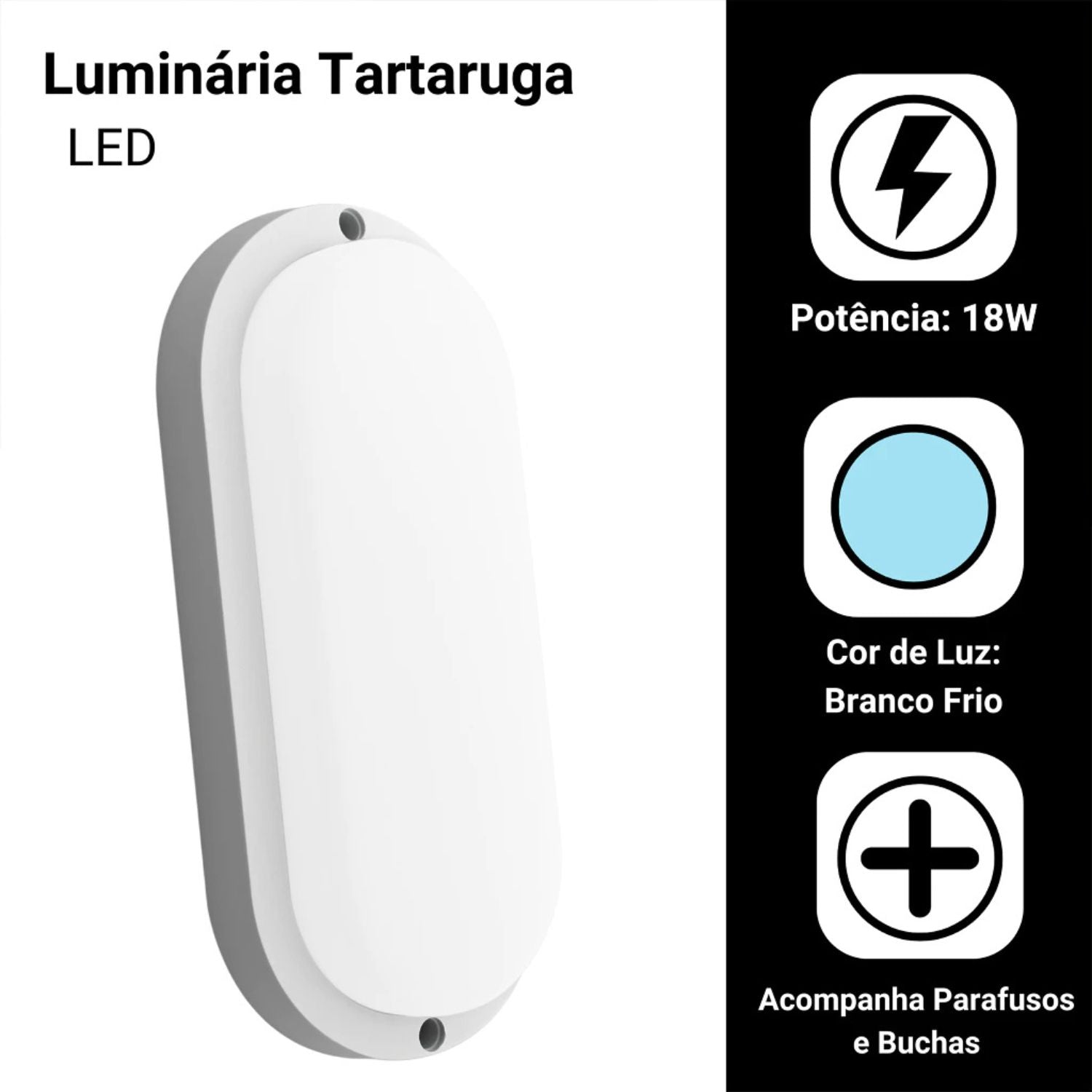 Arandela Tartaruga LED 18W - Opus
