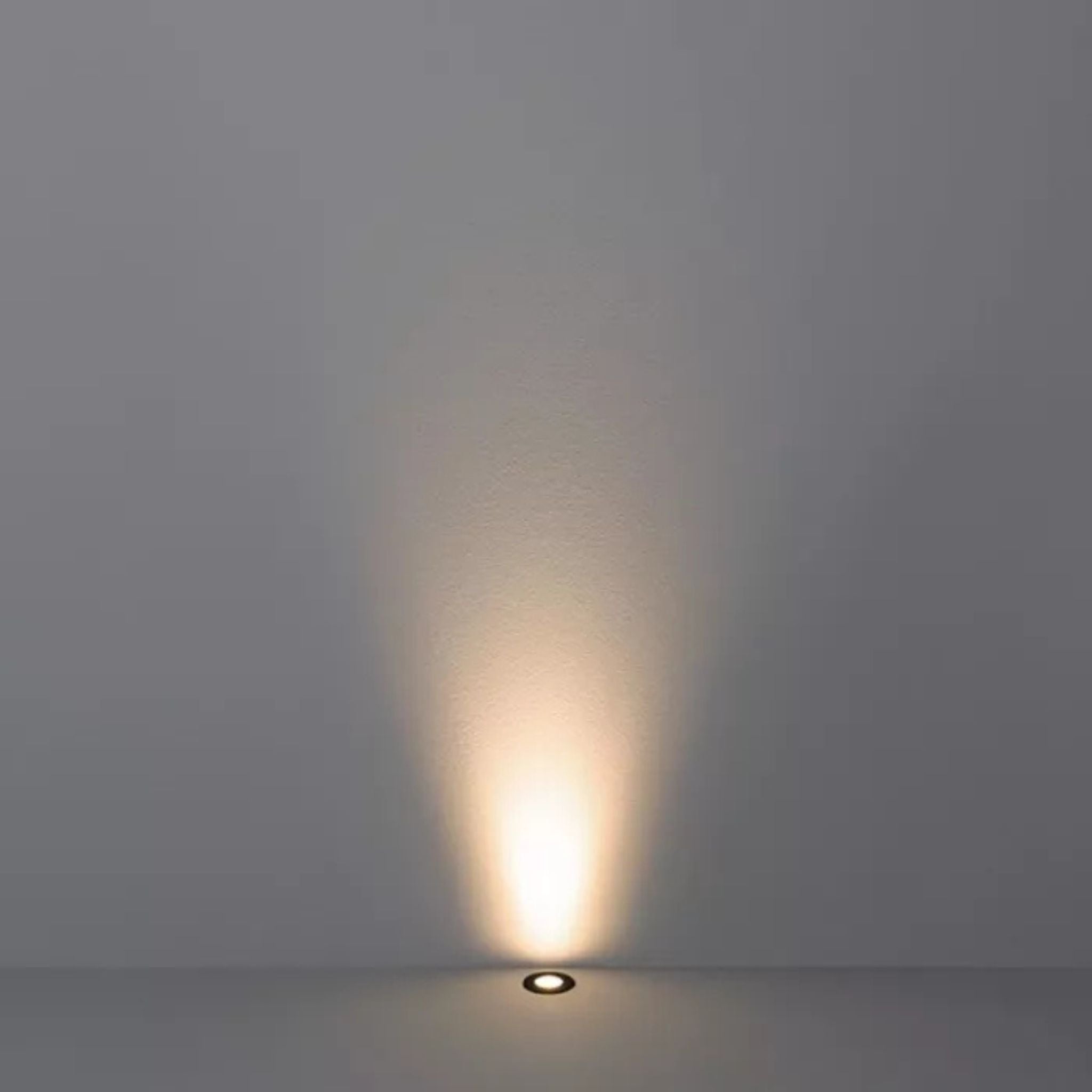 Balizador de Solo Chão LED Way Up Redondo 32° Externo 3000K 1W Bivolt