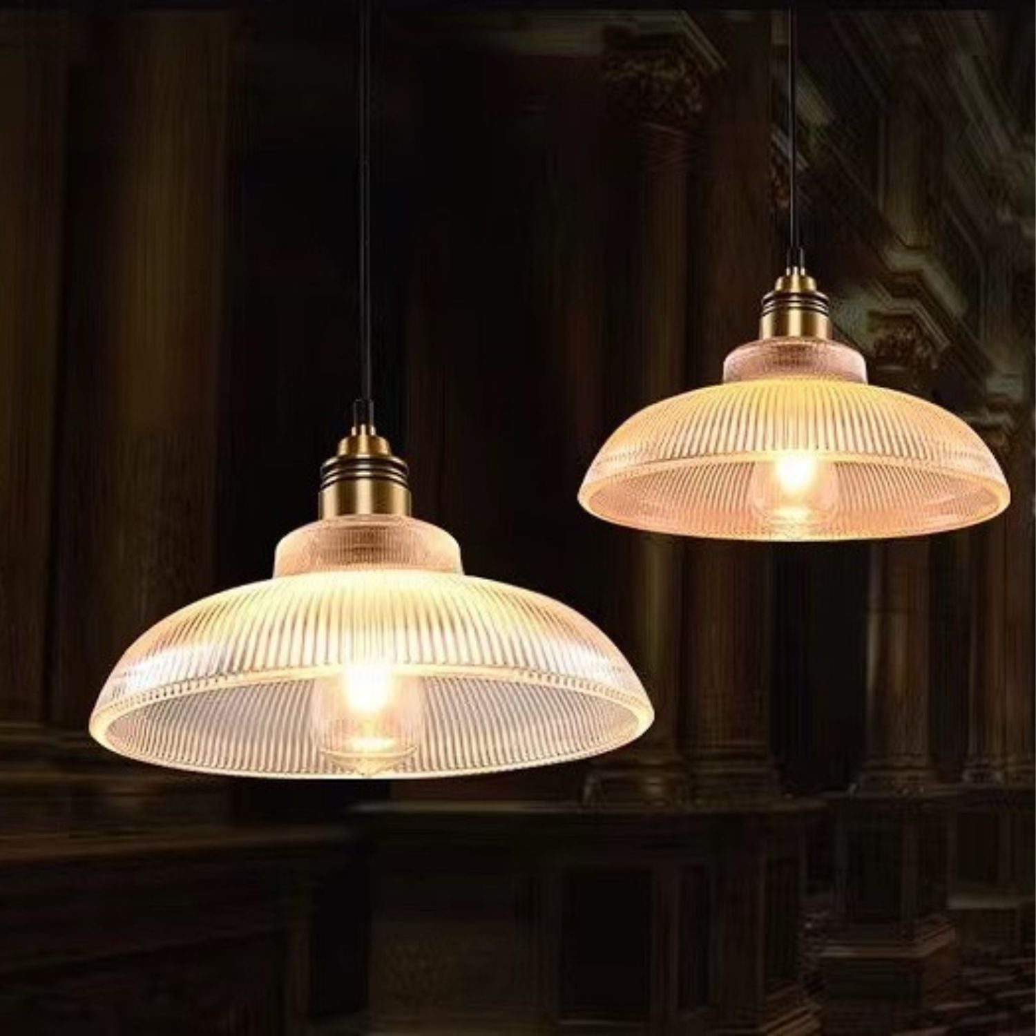 Pendente de Vidro Listrado Classic