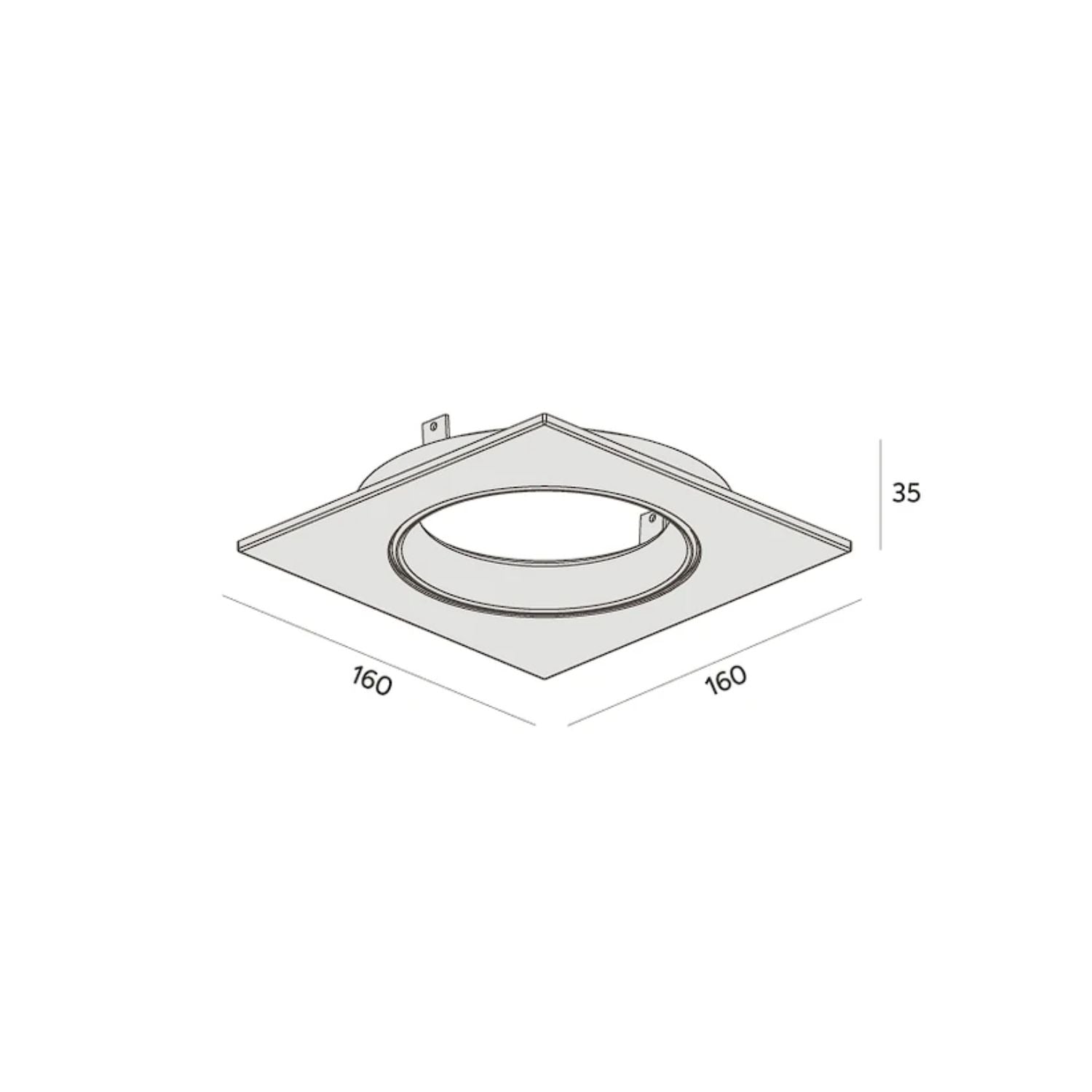 Spot Embutir Orientável Face Plana Par 30 - Interlight 0159