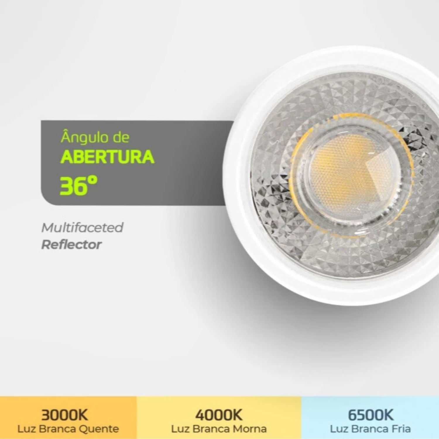Lâmpada Dicroica LED GU10 MR16 7W - Lumanti