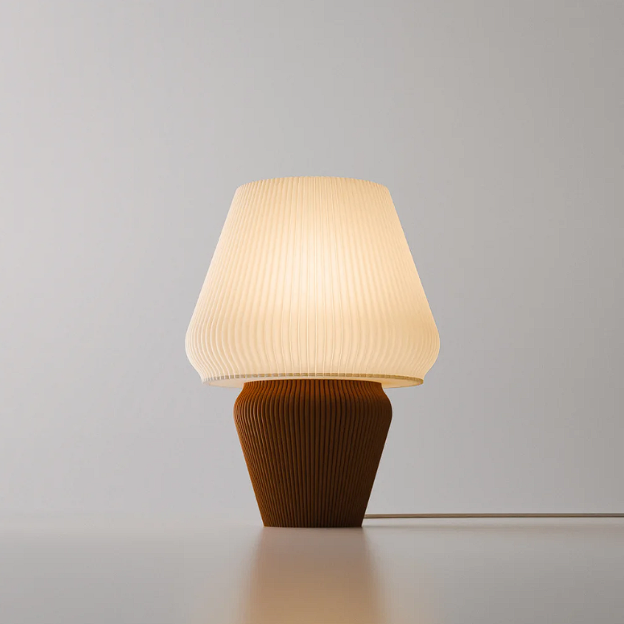 ABAJUR DE MESA AURA COM LAMPADA LED BIVOLT E27 LUMINÁRIA MODERNA