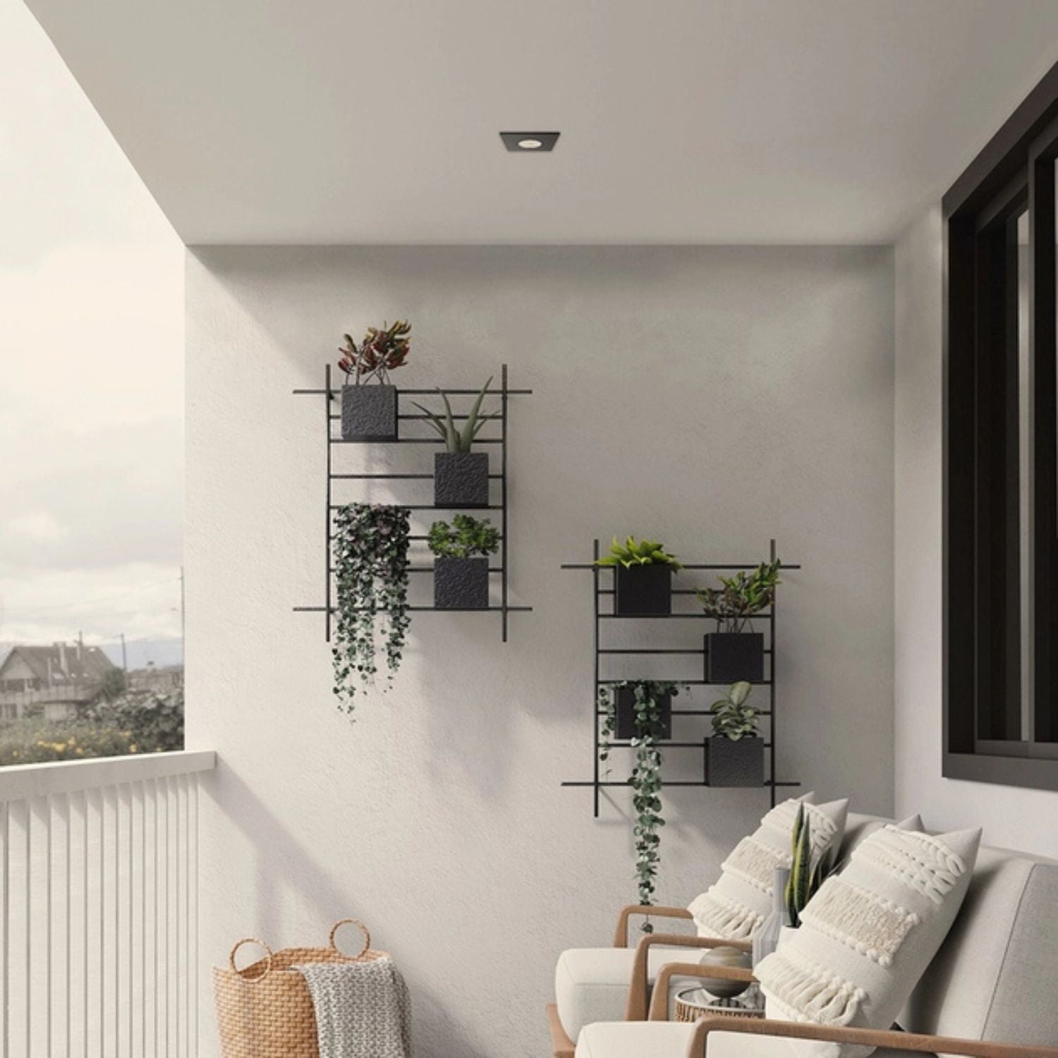 Spot Embutir Orientável Quadrado Face Plana Dicróica - Interlight 0074