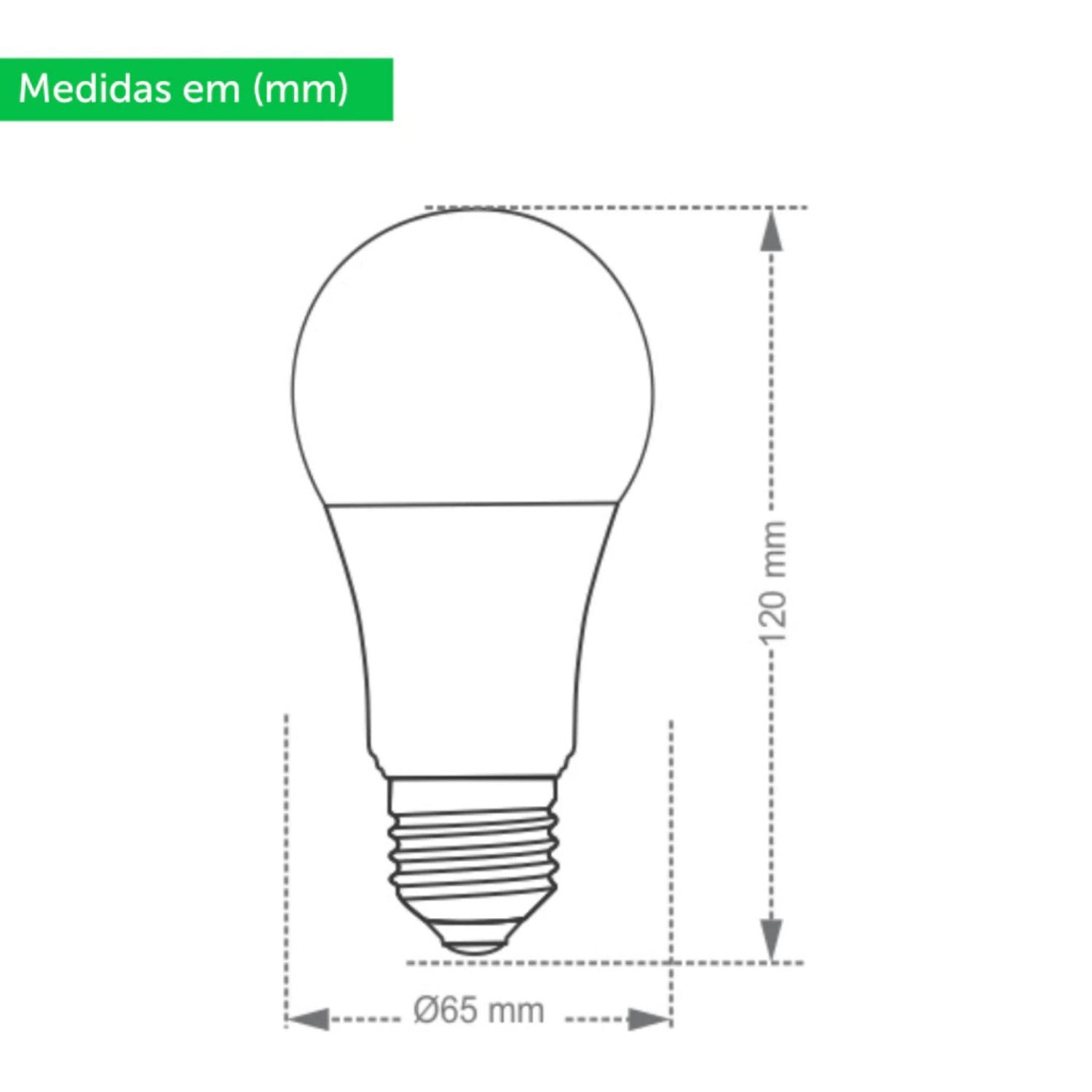 Lâmpada Bulbo LED 17W - Taschibra