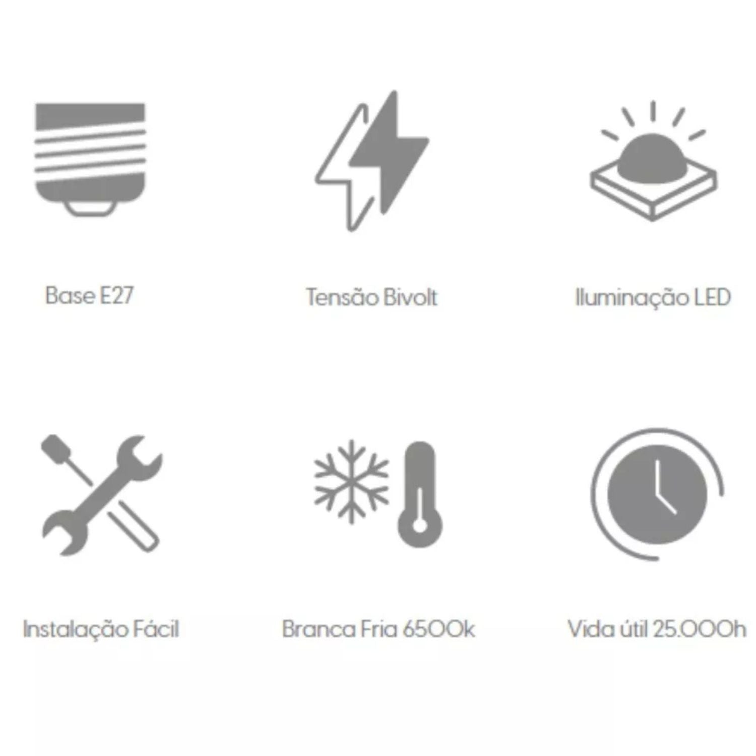 Lâmpada Super Bulbo LED 40W - Elgin