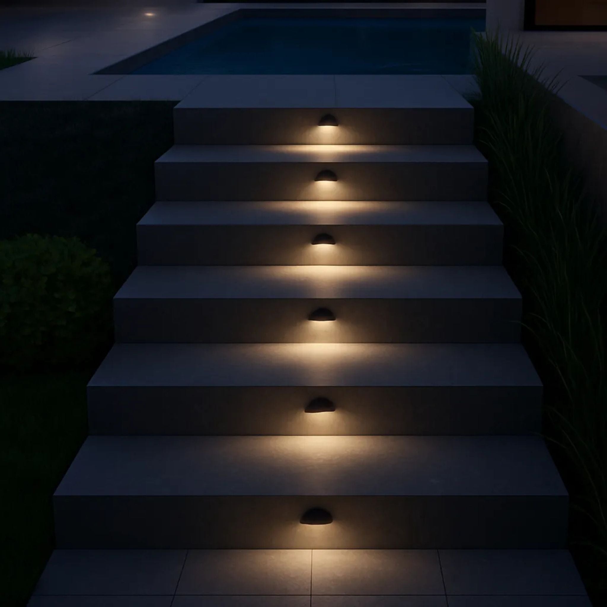 Spot Embutido Solo Preto 1 Facho Led 1w 3000k Balizador