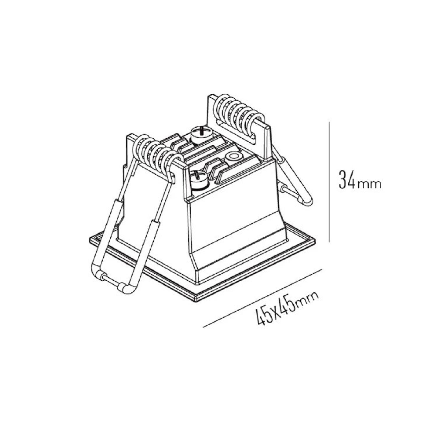 Spot Embutir Fixo Recuado Picco LED 3W - Interlight 4991