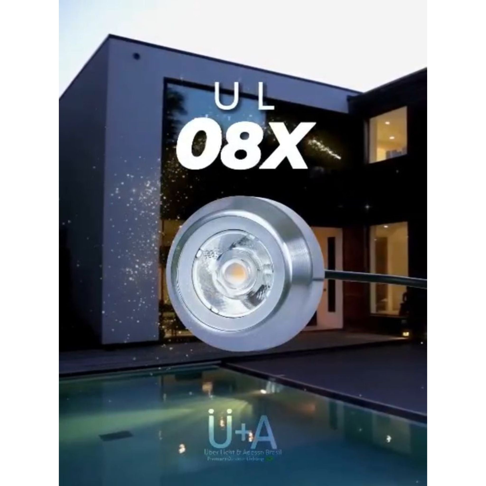 Luminária Subaquática UL08D – 8W | IRC 90 | IP68