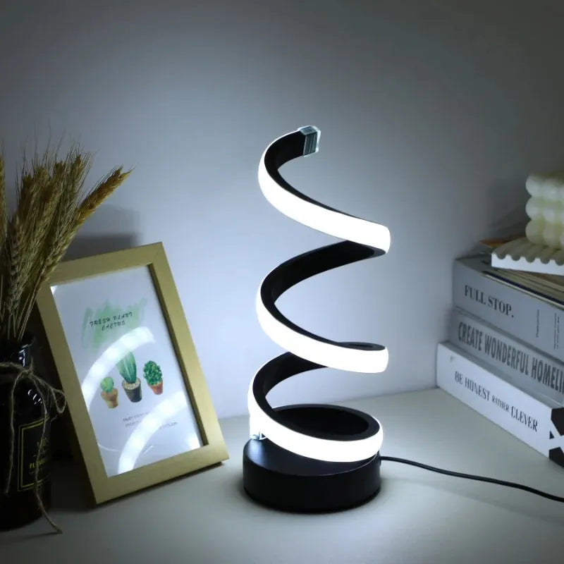Luminária-de-Mesa-em-Formato-S-Luz-ambiente