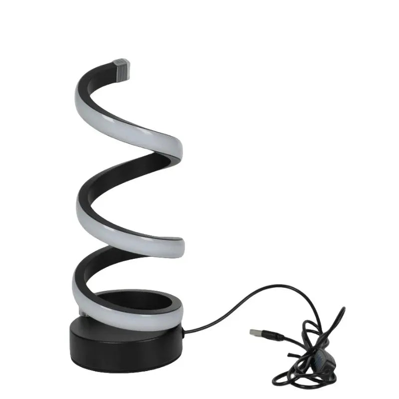 Luminária-de-Mesa-em-Formato-S-Luz-ambiente