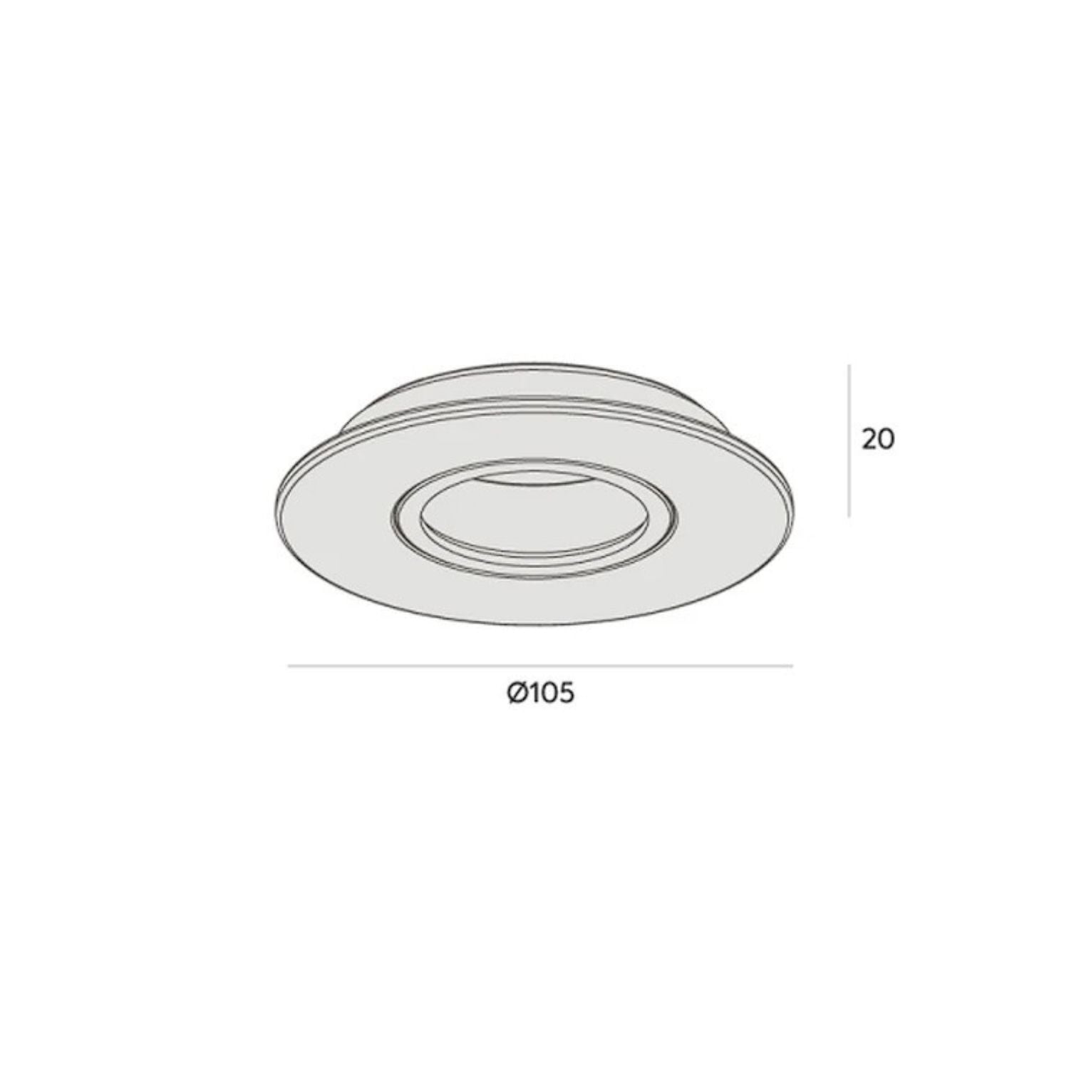 Spot Embutir Orientável Redondo Face Plana Dicróica - Interlight 0073
