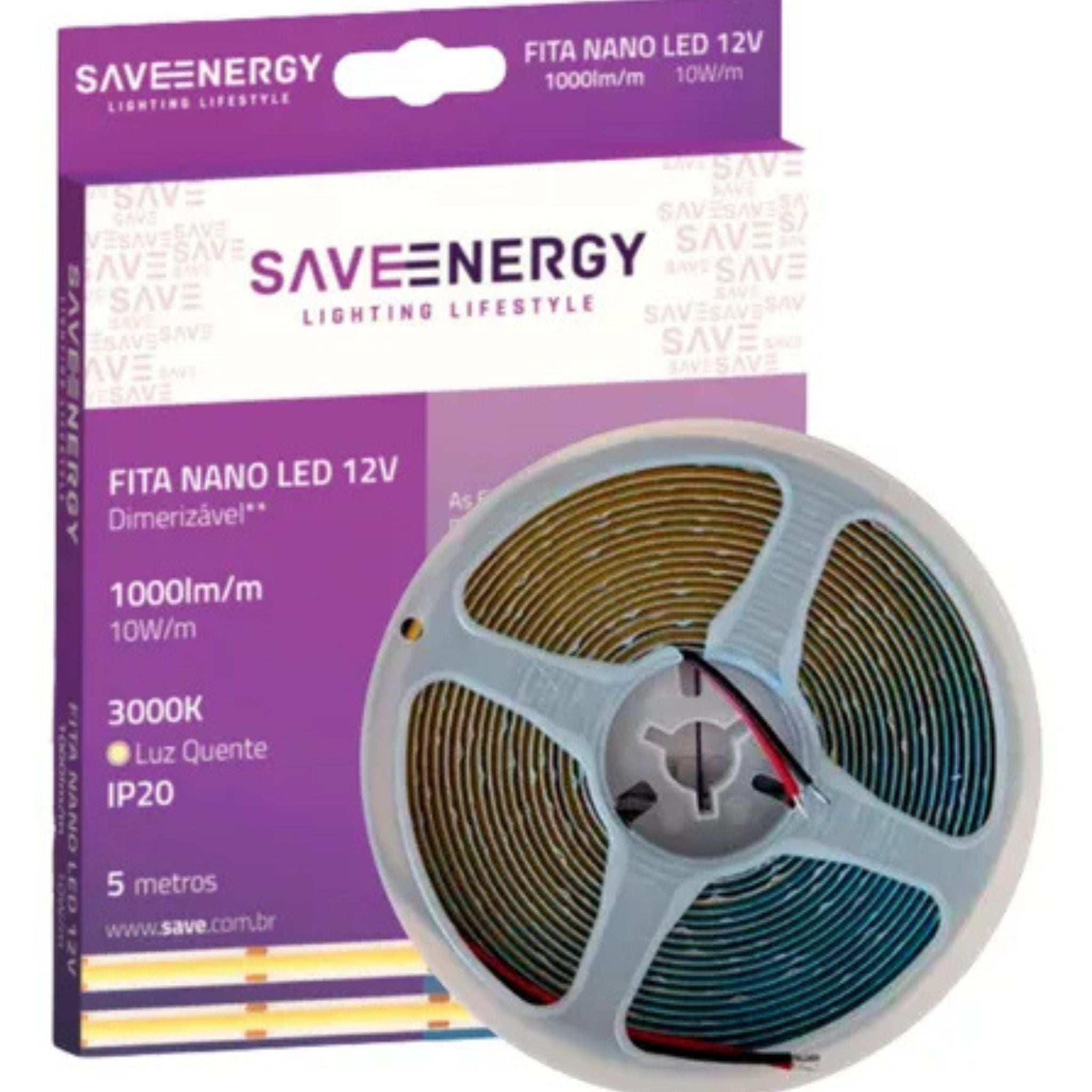 Fita LED 12V 6W/m (60 LEDs/m)