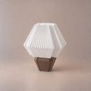 Abajur de Mesa Hexagonal com Lâmpada LED Bivolt