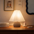 Abajur de Mesa Ayla Drapeado com Lâmpada LED Bivolt