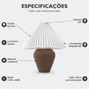 Abajur de Mesa Vitta Sino marrom – especificações