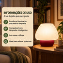 Abajur de Mesa Lumera Cogumelo Mini com Lâmpada LED Bivolt
