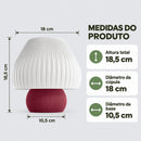 Abajur de Mesa Lumera Cogumelo Mini com Lâmpada LED Bivolt