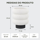 Abajur de Mesa Empilhado com Lâmpada LED Bivolt