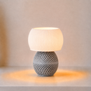 ABAJUR DE MESA RAVENA COM LAMPADA LED BIVOLT E27 LUMINÁRIA MODERNA