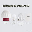Abajur de Mesa Lumera Cogumelo Mini com Lâmpada LED Bivolt