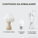 Abajur de Mesa Maia Lanterna com Lâmpada LED Bivolt