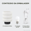 Abajur de Mesa Empilhado com Lâmpada LED Bivolt