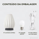 Abajur de Mesa Gota com Lâmpada LED Bivolt
